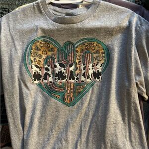 Cow print darling heart